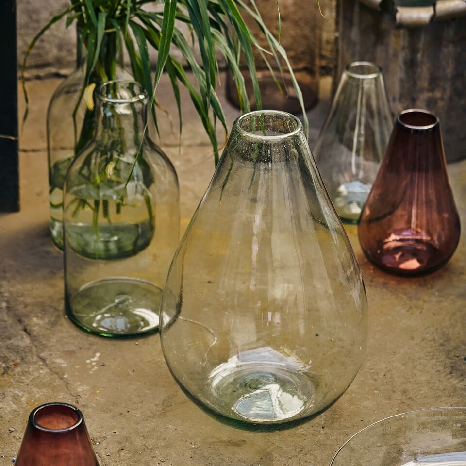 Pure Recycled Glass Vases West Elm United Kingdom